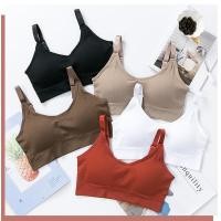 ราคา Genie Bra เสื้อกั๊กไม่มีรอยต่อชิ้นเดียวฤดูร้อนวิ่งกีฬา Bra เซ็กซี่ Innerwear Bralette (53308759052)