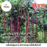 ราคา เมล็ดพันธุ์ถั่วฝักยาวสีม่วง บรรจุ 25 เมล็ด (41576836963)