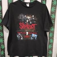 ราคา เสื้อยืดมือสอง ต่างประเทศ เสื้อวง ทัวร์ร่วม Slipknot With Marilyn Manson - Of Mice & Men Size XL.อก24/ยาว28.5 (24618750223)