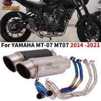 ราคา For Yamaha MT 07 Mt-07 FZ 07 XSR 700 2014 - 2021 Motorcycle Exhaust Full System Escape Front Link P (53656130999)