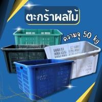 ราคา ตะกร้าผลไม้ความจุ 50 kg ตะกร้าผลไม้ ตะกร้าพลาสติก ลังผลไม้ ลังพลาสติก ลังใส่ผลไม้ พลาสติกอย่างหนา ลังโปร่ง (23867958936)