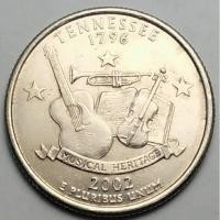 ราคา สหรัฐอเมริกา (USA), ปี 2002, 25 Cents รัฐเทนเนสซี (Tennessee), ชุด 50 รัฐของอเมริกา (3672317445)