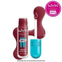 ราคา NYX Professional Makeup Lip IV Hydrating Gloss Stain, Lip Gloss, สูงสุด 12HR Hydration, High Pigment, Wet Shine Finish, เลือกเฉดสีของคุณ BCXI (49459252060)