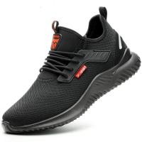 ราคา รองเท้าป้องกันแรงงานระบายอากาศในช่วงฤดูร้อน flywoven รองเท้าลำลองของผู้ชายรองเท้าทำงานเบา 39-45! (24365245316)