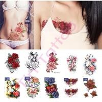 ราคา แทททูกันน้ำ Tattoo รอยสัก สติกเกอร์ลายสัก แทททูดอกไม้ (4326759879)