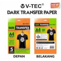 ราคา V-Tec Dark Transfer Paper 300 แกรม DTP-9119 / A4 Transfer Paper 5 แผ่น (53159427714)