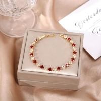 ราคา สร้อยข้อมือพลอยทรงสี่เหลี่ยมทับทิมมรกต Topas สร้อยข้อมือชุบทองของผู้หญิง ไม่จางหายทนต่อสนิม (50156183729)