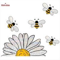 ราคา [ความเร็วสูง H]สติ๊กเกอร์ติดกระจกสไตล์ผึ้งที่เกิดได้, สติ๊กเกอร์ติดหน้าต่างผึ้ง- สติ๊กเกอร์ติดหน้าต่างกระจกสีดอกทานตะวัน, สติ๊กเกอร์ติดหน้าต่างดอกทานตะวัน (29694563111)