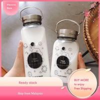 ราคา ขวดน้ําแก้วดาวเคราะห์กราฟฟิตีความจุขนาดใหญ่น่ารักเกาหลีแบบพกพาถ้วยกรองแก้วทนความร้อน (48260363220)