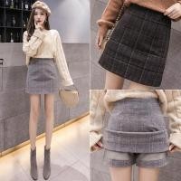 ราคา กระโปรงเอวสูง ลายสก๊อต แบบเข้ารูป แบบเรียบง่าย สไตล์เกาหลี (20791356666)