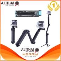 ราคา Alithai 3 Way Multi function Folding Monopod Tripod Selfie Stick For Gopro Xiaomi SJcam (26222755546)