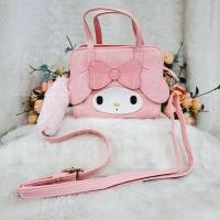 ราคา My Melody Long Fur Sling Bag My Melody Mini Sling Bag My Melody Pink Sling Bag (41055718305)
