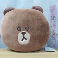 ราคา LINE FRIENDS Brown Bear Pillow / ตุ๊กตาหมอนหมีบราวน์ ไลน์ เฟรนด์ขนาด 28 ซม. ของแท้ญี่ปุ่นมือสอง ป้ายห้อยแบรนด์ (43013605098)