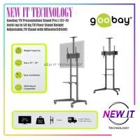 ราคา Goobay TV Presentation Stand Pro L (37-70 Inch) up to 50 kg,TV Floor Stand Height Adjustable,TV Stand with Wheels(59508) (53752278199)