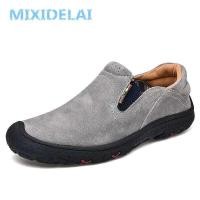 ราคา C MIXIDELAI Moccasins Male Loafers For Men Shoes Slip On Flats Genuine Leather Driving Walking Soft (51200562751)