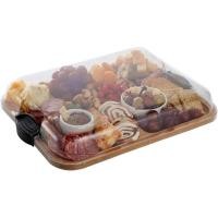 ราคา เขียงไม้ไผ่ Farberware Build-A-Board พร้อมช่องในตัว & ฝาปิดล็อคแบบใส ด้ามจับสีดํา – Charcuterie, ถาดใส่ขนม, จานเตรียมอาหารและเสิร์ฟ (48509418824)