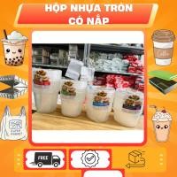 ราคา [10 กล่อง] กล่องพลาสติกกลมฝาไมโครเวฟทุกขนาด 350ml-500ml-600ml-700ml (54260149151)