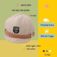 ราคา หมวกเด็กผู้ชาย 1 ขวบ หมวกเด็กลายทางทหารเรือ สุดเท่ สไตล์น่ารัก สําหรับเด็กแรกเกิด 1-3 ขวบ (24946542778)