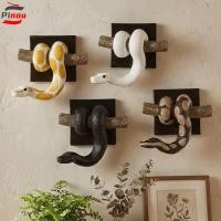 ราคา PINOU 3D โลหะงูประติมากรรม,เรซิ่นที่สมจริง Golden Ball Python Wall Art,ที่ไม่ซ้ํากัน Gothic Accent เหมือนจริงสัตว์เลื้อยคลาน Python ประดิษฐ์รูปปั้นในร่มกลางแจ้ง Decor (52910156377)