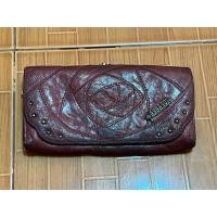 ราคา กระเป๋าสตางค์หนังแท้ทรงยาว Anna Sui สภาพ 80% (22843061239)
