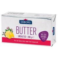 ราคา เอ็มบอร์คเนยสดรสจืด 200กรัม Emborg Unsalted Butter 200g. [หมายเลขบาร์โค้ด 5701215045767 ] (43430496827)