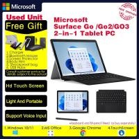 ราคา Microsoft Surface Go1 Go2 Go3 GO4 แล็ปท็อป 2-in-1 (ระบบ Win10 หรือ win11)Intel Pentium Gold 4415Y/4425Y/6500Y,Core M3 (8100Y) 4G/8G RAM 64GB 10.5" SSD (27251710694)