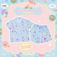 ราคา พร้อมส่ง‼️Happy Sunday ชุดนอน ลายเจ้าหญิงดิสนีย์สีฟ้า [FREE SIZE] แขนสั้น-ขาสั้น มือ1 ป้ายห้อย (29652226754)