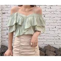 ราคา เสื้อระบายเปิดไหล่ เสื้อเปิดไหล่ เสื้อแฟชั่น F161 (5641933870)