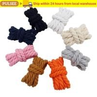 ราคา PULSEE 2PCS เชือกหนา Laces,รอบผ้าฝ้ายโพลีเอสเตอร์สีทึบ Laces,อินเทรนด์คุณภาพสูง 0.8cm120 ซม.กว้าง 10 สีBold Shoelacesผู้หญิงผู้ชายรองเท้าผ้าใบ (55310390924)