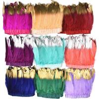 ราคา 2 เมตร Prime Golden Silver Goose Feathers สําหรับเครื่องแต่งกาย Trim เทป Fringe ริบบิ้นสําหรับงานฝีมือลูกไม้ผ้าคลุมไหล่ชุดเสื้อผ้าอุปกรณ์จัดงานแต่งงาน Plumes Decor (51758209711)