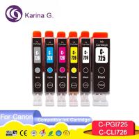 ราคา For Canon PGI725 CLI726 PGI-725 CLI-726 Compatible Ink Cartridge Suit For Canon PIXMA MG6170/MG6270/MG8170/MG8270 etc. (24135717702)