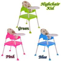 ราคา Highchair Kid ไฮแชร์ปรับสูง-ต่ำได้ พร้อมถาดอาหาร และเบาะรองนั่ง รุ่น 3 in 1 สีเขียว/ฟ้า/ชมพู (1127332101)