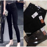 ราคา กางเกงยีนส์งานป้าย zara มร 2 สี สีมิสไนท์ ดำสนิม งานป้ายzara jeans มี s m l xl xxl (21281871448)