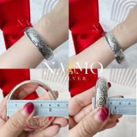 ราคา กำไลถมเงินแท้ หน้ากว้าง 1.5 เซน / กำไลถมเงิน งานศิลปหัตถกรรมนคร (44111776667)
