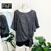 ราคา ไซด์ XXL แบรนด์ F&F แท้ 100%เสื้อ ผูกโบว์ ครอป งานเกล็ดวิบวับ สีเงิน ใส่ออกงาน ชุดออกงาน ชุดปาร์ตี้ วันเกิด (28820929377)