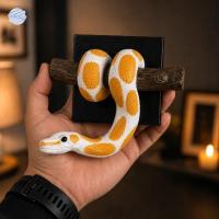 ราคา LUXELUNGE Golden Ball Python Wall Art, สัตว์เลื้อยคลานที่สมจริง 3D Metallic Snake Sculpture, ที่น่าสนใจ Gothic Accent เรซิ่นเหมือนจริง Python แขวนตกแต่งในร่มกลางแจ้ง Decor (47810188966)