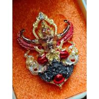 ราคา พญาครุฑทรงฤทธิ์ มหามนต์ 2 แผ่นดิน รุ่น เศรษฐีเหนือดวง (พิมพ์ใหญ่) วัดครุฑ เนื้อมหาชนวน ชุบ 3กษัตริย์กายพิ้งค์โกลด์เลข 11 (27692563970)