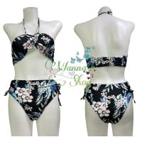 ราคา ชุดว่ายน้ำ ทูพีช งานลายน่ารักมาก ลายดอกไม้ งานคล้องคอ งานสวยมาก งานสำหรับสาวอวบ (25802757223)