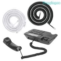 ราคา RJ9 4P4C Telephone Handset Cord Coiled Fix Landline Phone Wire Clear Calls (52009114529)