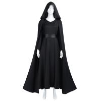 ราคา คอสตูมคอสเพลย์ Rey Jedi จาก Star Wars: ชุดเดรสยาวสีดำพร้อมเสื้อคลุมมีฮู้ด HALOWEEN (44062806452)
