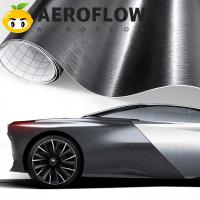 ราคา AEROFLOW สติกเกอร์รถ Matt Brushed อลูมิเนียม, PVC Self Adhesive Premium จัดแต่งทรงผมรถสติกเกอร์เงิน,สีเมทัลลิคกันน้ํา 30/40/50 ซม.รถสติกเกอร์สีเทาแปรงอลูมิเนียม (40861837844)