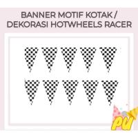 ราคา Bunting Flag Hotwheels / Birthday Banner Racer Cars รถแข่ง (48408942446)