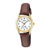 ราคา Casio Standard นาฬิกาข้อมือผู้หญิง สายหนังแท้ รุ่น LTP-1094Q,LTP-1094Q-7B6 - สีตาล (1580132325)