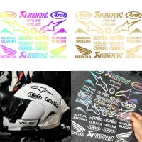 ราคา หมวกกันน็อคมอเตอร์ไซค์สติ๊กเกอร์รุ่นสปอนโซเรด HONDA YAMAHA Suzuki Aprilia SHOEI 46 Arai A Star ไวนิลสะท้อนแสงกันน้ําตกแต่ง Decals อุปกรณ์เสริม (26061304802)