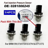 ราคา 1/4ชิ้น 0281006245 การใช้เซ็นเซอร์ความดันสําหรับ B-MW F01 F10 F18 X5 E70 X6 E71 E72 2011-2019 13534744484 13538508156 281006245 (46159241625)