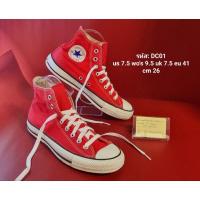 ราคา ❌หมด❌Converse 41 หุ้มข้อสีแดง รองเท้ามือสองของแท้ สภาพดี รหัสสินค้า DC01 ชาย-หญิง (14910908689)