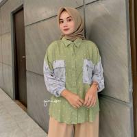 ราคา คีเมจา จินิซา | IFSA BLOUSE / RAYON MATERIAL / MOTIF SHIRT / COOL RAYON / FLORAL MOTIF / LONG SLEEVE / RUBBER SLEEVE / OVERSIZE SHIRT / MOTIF TOP / WOMENS TOP / BUSUI FRIENDLY (25595674949)