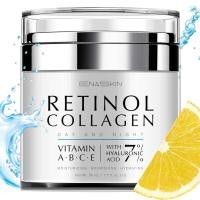 ราคา Retinol Anti-Aging Facial Moisturizer: Men Women Anti-Wrinkle Cream, Collagen และ 7% Hyaluronic Acid-Facial Firming and Neck Firming Cream-Day Night Skin Care, 1.7oz (40680625337)