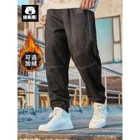 ราคา Spinner Street Wear Plus Size Mens Foot Leather Fleece Pants Men Fatty Plus Plus Plus Fashion All-Match Loose Casual Pants (54459842627)