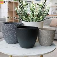 ราคา PIYING กระถางต้นไม้ระเบียง,กระถางบอนไซฝ้าความจุขนาดใหญ่,แฟชั่นพลาสติกเลียนแบบหินปลูกปลูกปลูกการเพาะปลูกหม้อสําหรับบ้าน (45109355041)
